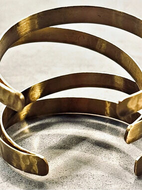 1970’s Hammered Gold Cuff Bracelet